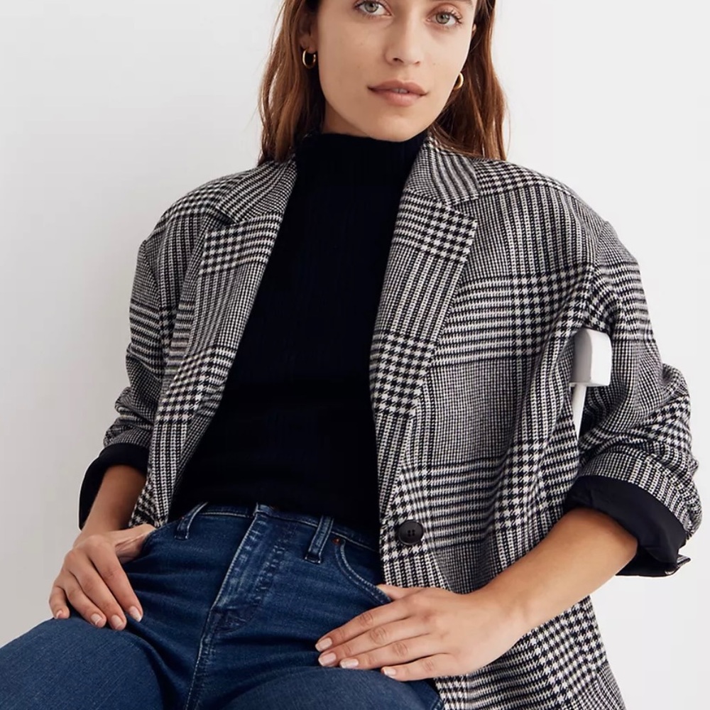Oversized Dorset Blazer in Adkins Plaid